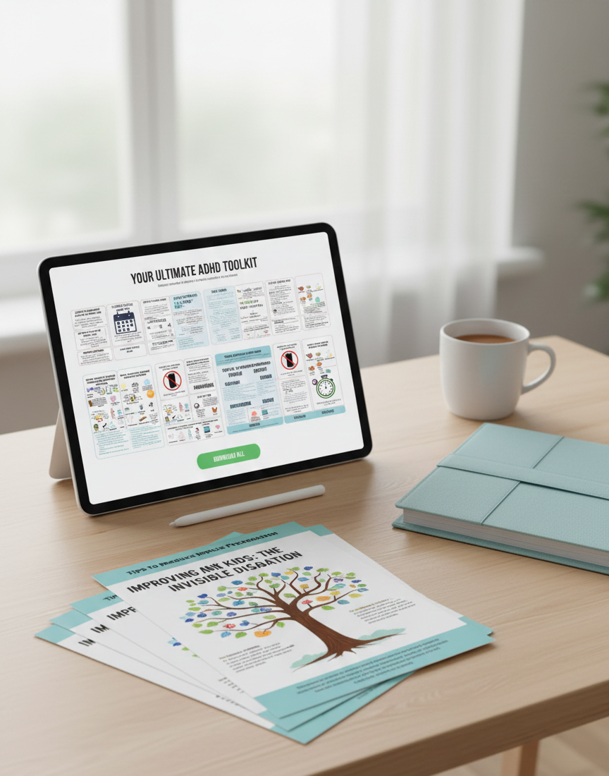 ADHD Kids Infographic Pack - HyperBrain+